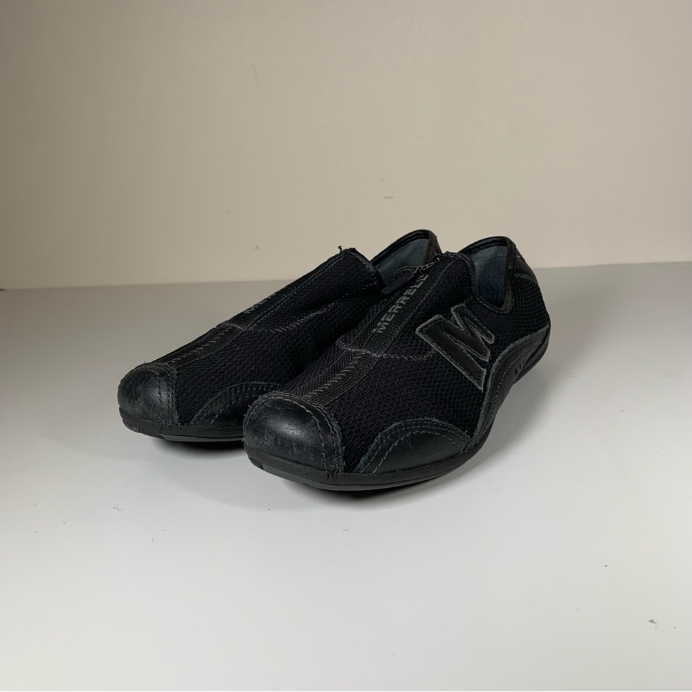 Women's Merrell Barrado Zip Up Performance Slip On Shoes J73426 Black Size 8.5